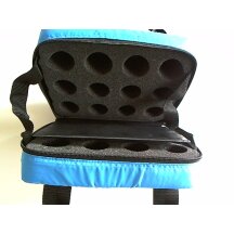 Minigolfballcontainer "Pro-Bag" blue-black