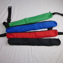 Minigolf ball bag as belt in red