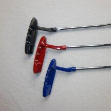 Minigolf Putter Professional in 3 lenghts and 4 colours right side normal 93 cm black