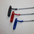 Minigolf Putter Professional in 3 lenghts and 4 colours right side normal 93 cm black