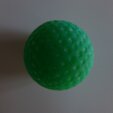 Minigolfball Leuchtball genoppt f&uuml;r Schwarzlicht gr&uuml;n
