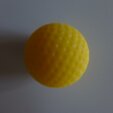 Minigolfball Leuchtball genoppt für Schwarzlicht gelb