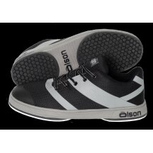 Olson Starterset: Crosskick Curlingschuh + Gripper + Fiberglas Curlingbesen mit beweglichem Kopf M11,5