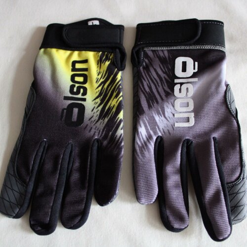 Olson Curling Gloves Friction  black-yellow S
