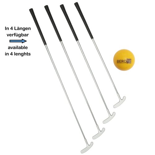 Minigolf Putter Set Luzern Basic in 4 lenghts short 85cm both sides