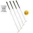Minigolf Putter Set Luzern Basic in 4 lenghts long 105 cm without rubber