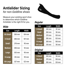 Goldline Anti Slider - Gripper  passend zum Schuh