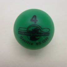 Minigolfball Smilie Turnierqualit&auml;t 4 gr&uuml;n -...