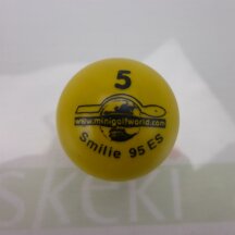 Minigolfball Smilie Turnierqualit&auml;t 5 gelb - ca....