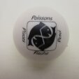 Minigolfball Motif Sign of Zoidiac pisces white