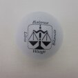 Minigolfball Motif Sign of Zoidiac white Libra