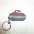 Rubber Rock Key Chain red